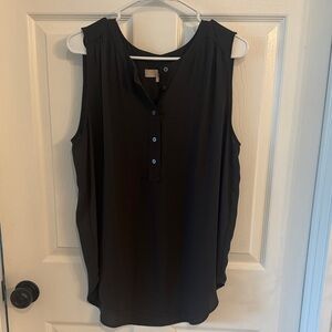 Dark Gray Sleeveless Women's Top